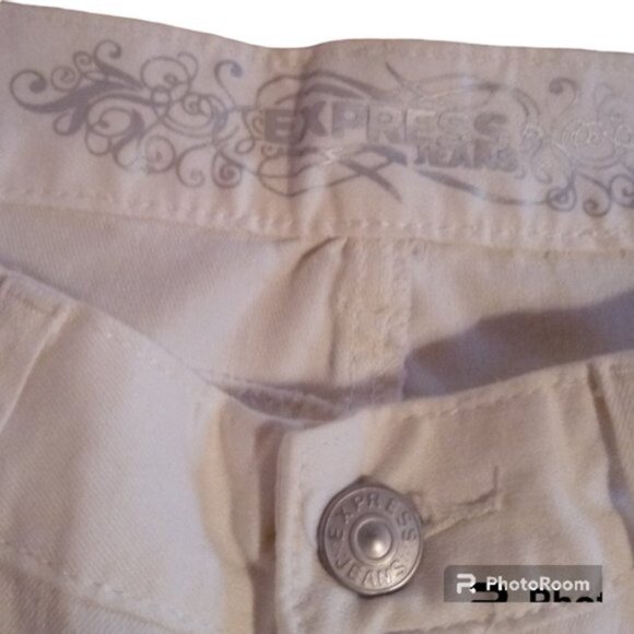Express Zelda Jean Legging white sz 2 NEW - Picture 8 of 12
